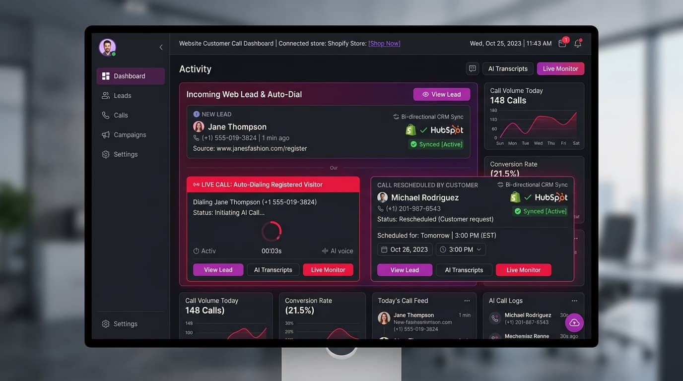 AI Customer Calling & CRM Automation
