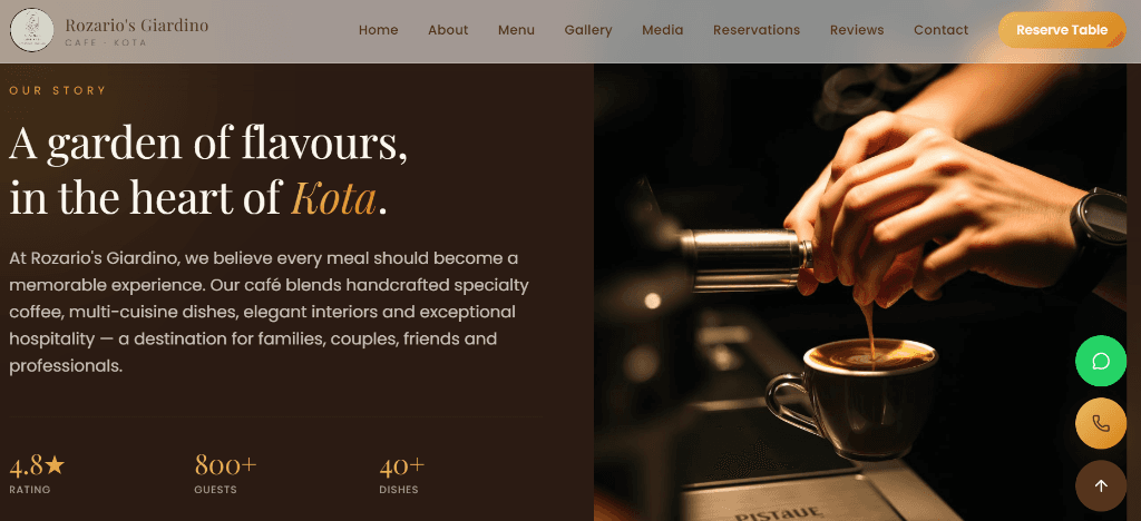 Our Story — A Garden of Flavours in the Heart of Kota